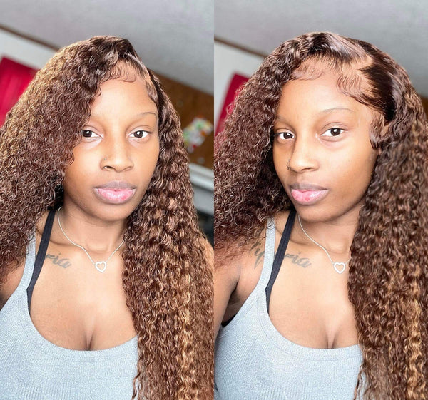 Highlighted Curly HD Lace | Lace Frontal Unit | FlashyBeautyPalace